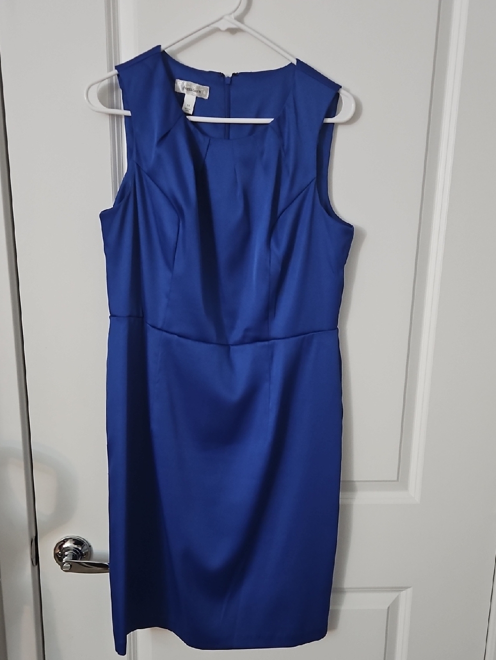 dressbarn Sleeveless Cobalt Blue Sheath Dress